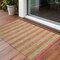 Edge Collections - 2' x 3' - Multi - Striped Washable Indoor Outdoor Area Rug - 1 Piece